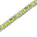 Gracefully Impressive 10.00 Carat Total  Weight Princess Cut Amethyst Gemstone Bracelet in Sterling Silver