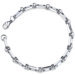Amazing Style Mens Stainless Steel Rectangular Link Bracelet