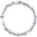 Trendy and Versatile Unisex Stainless Steel Teardrop-shape Link Bracelet