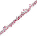 Pretty in Pink Sterling Silver Charm Bracelet with Swarovski Crystal Beads