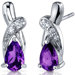 Graceful Glamour 1.50 Carats Gemstone Pear Shape Cubic Zirconia Earrings in Sterling Silver