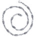 Vibrant Style Mens Unique Stainless Steel Silver-tone Coiled Link 20 Inch Chain Necklace