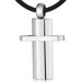 Simple Attraction Unisex Stainless Steel Modern Cross Pendant Necklace