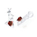 Heart Cut Garnet Pendant in Sterling Silver
