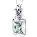Marvelous 2.00 Carats Radiant Cut Green Amethyst Pendant in Sterling Silve