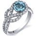 Gracefully Exquisite 0.75 Carats Ring in Sterling Silver