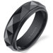 Tungsten Men's Faceted Wedding Band