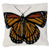 Butterfly 100% Wool Hook Pillow