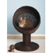 Kitty Ball Rattan Cat Bed in Espresso