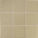 Crystal-C 4" x 4" Glass Mosaic in Glossy Beige