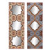 Colorful Wall Plaque with Mirror (Set of 2)