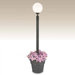 European Single Globe Plug-In Outdoor Lantern with Planter