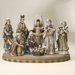 17" Eight Piece Wood Like Nativity Set