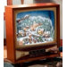 Display TV with Christmas Screen