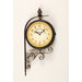 Bracket Wall Clock with Thermometer in Dark