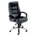 Leather Faced Chair with Integral Arms