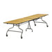 Rectangular Mobile Duofold Table with T-mold Edge (30" x 96")