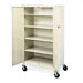 Mobile Storage Cabinet with 4 Adjustable Shelves