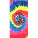 Rainbow Peace Sign Beach Towel