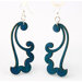 Blowing Wind Earrings in Kelly Green