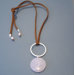 Sterling Silver Rose Quartz "Coffee in Aspen" Necklace