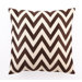 Zig Zag Down-Filled Embroidered Pillow