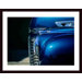 Blue Hot Rod Wood Framed Art Print