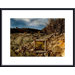 Window Treatment Wood Framed Art Print
