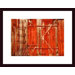 Red Boxcar Metal Framed Art Print