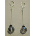 Hand-Cut Crystal Euro-Wire Drop Earrings