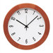 Round Light Cherry Bezel Wall Clock