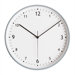 Round Wall Clock with Aluminum Finish Bezel