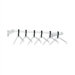 Aluminum Coat Rack with 6 Self Aligning Hangers