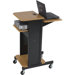 Presentation Cart in Black and Teak
