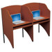 Floor Carrel Cherry Laminate Study Carrel Desk