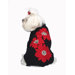 Poinsettia Applique Dog Sweater