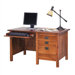 Craftsman Home Office 53.5" W Single Pedestal Computer Desk