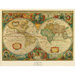 Old World Map Painting, Canvas Art - 48" x 36"