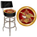 A and Eagle Padded Bar Stool with Back
