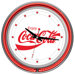 Enjoy Coke White Neon Clock with 2 Neon Rings