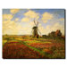 Tulips in a field by Claude Monet, Canvas Art - 24" x 32"