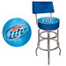 Miller Lite Padded Bar Stool with Back