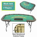Professional Blackjack Table With Folding Legs