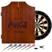 Coca Cola Wood Dart Cabinet Set