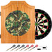 Hunt Camo Wood Dart Cabinet Set