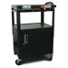 Height adjustable AV Media Cart with Security Cabinet