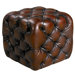 Jester Leather Cube Ottoman