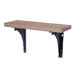 Wood Metal Wall Shelf