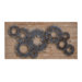 Elegant Wood and Metal Wall Sculpture