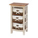 Antiqued Rattan Wood Cabinet